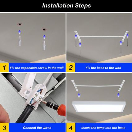 Brilagi - Dimmbare LED-Deckenleuchte für Badezimmer FRAME SMART LED/30W/230V 30x60 cm 3000-6000K IP44 weiß + Fernbedienung