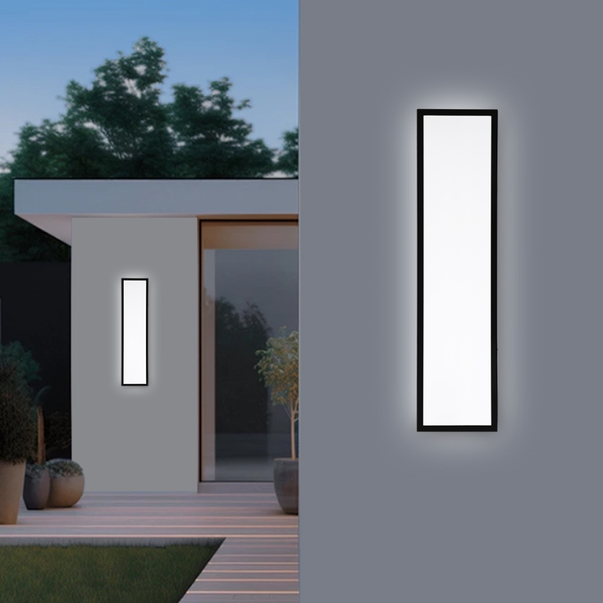 Brilagi - Dimmbare LED-Deckenleuchte für Badezimmer FRAME SMART LED/50W/230V 30x120 cm 3000-6000K IP44 schwarz + Fernbedienung