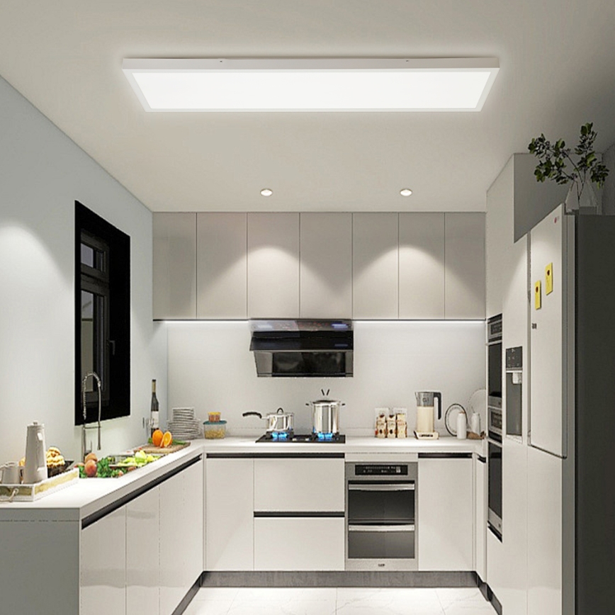 Brilagi - Dimmbare LED-Deckenleuchte für Badezimmer FRAME SMART LED/50W/230V 30x120 cm 3000-6000K IP44 weiß + Fernbedienung