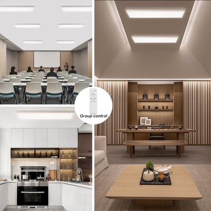 Brilagi - Dimmbare LED-Deckenleuchte für Badezimmer FRAME SMART LED/50W/230V 30x120 cm 3000-6000K IP44 weiß + Fernbedienung