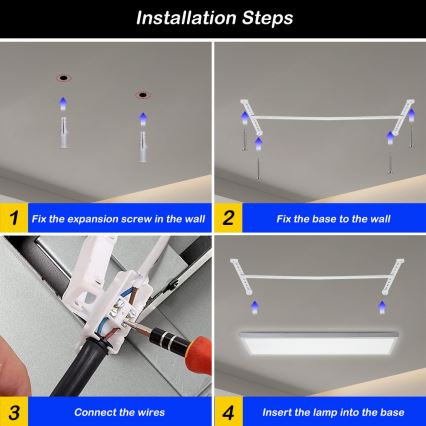 Brilagi - Dimmbare LED-Deckenleuchte für Badezimmer FRAME SMART LED/50W/230V 30x120 cm 3000-6000K IP44 weiß + Fernbedienung