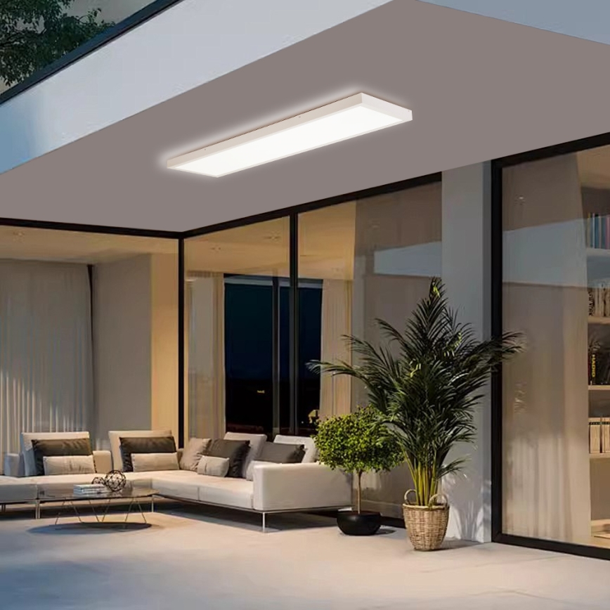 Brilagi - Dimmbare LED-Deckenleuchte für Badezimmer FRAME SMART LED/50W/230V 30x120 cm 3000-6000K IP44 weiß + Fernbedienung