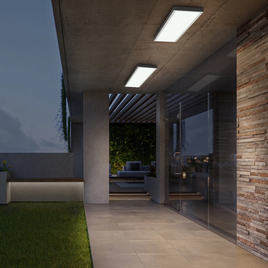 Brilagi - Dimmbare LED-Deckenleuchte für Badezimmer FRAME SMART LED/50W/230V 30x120 cm 3000-6000K IP44 weiß + Fernbedienung
