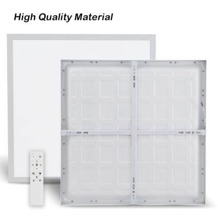 Brilagi - Dimmbare LED-Deckenleuchte für Badezimmer FRAME SMART LED/50W/230V 60x60 cm 3000-6000K IP44 weiß + Fernbedienung