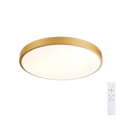 Brilagi - LED-dimmbare Deckenleuchte GLASS POOL DOUBLE LED/48W/230V 3000-6000K 40 cm goldfarben + Fernbedienung