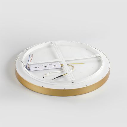 Brilagi - LED-dimmbare Deckenleuchte GLASS POOL DOUBLE LED/48W/230V 3000-6000K 40 cm goldfarben + Fernbedienung