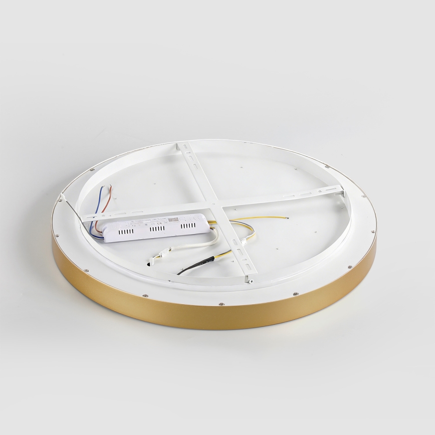 Brilagi - LED-dimmbare Deckenleuchte GLASS POOL DOUBLE LED/48W/230V 3000-6000K 40 cm goldfarben + Fernbedienung