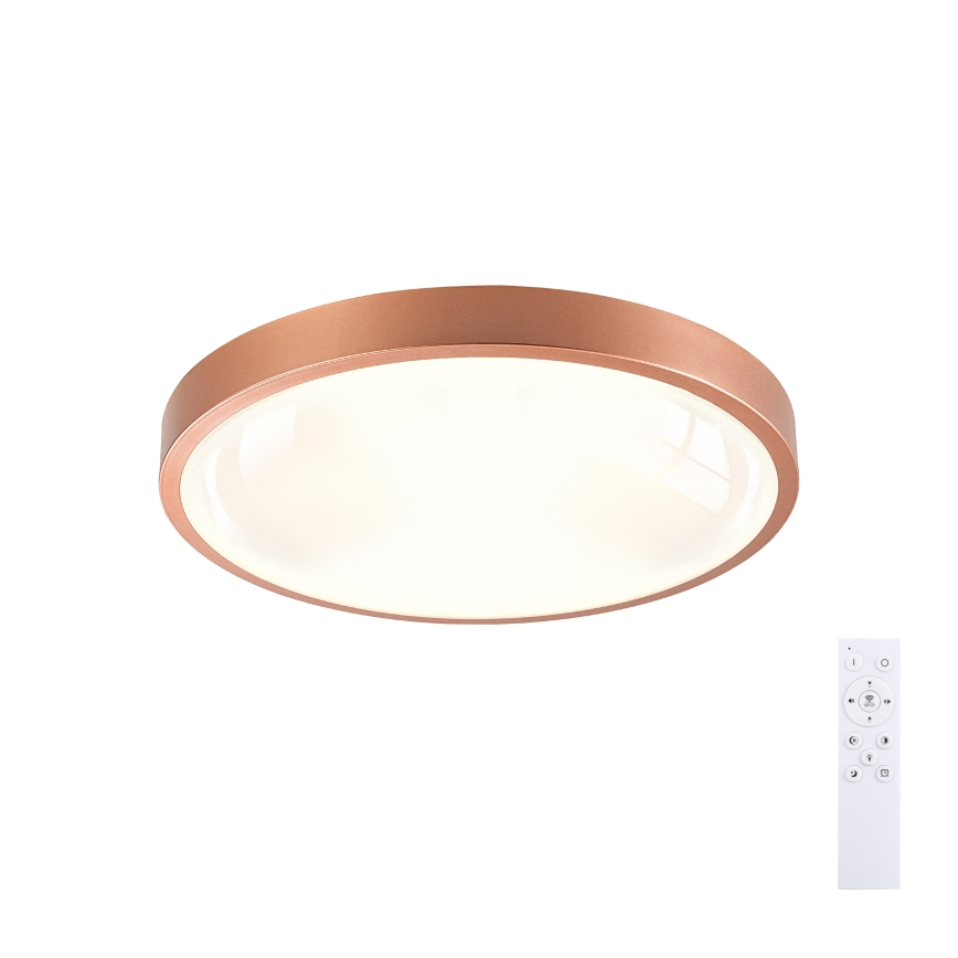 BRILAGI - LED dimmbare Deckenleuchte GLASS POOL DOUBLE LED/48W/230V Ø 40 cm kupferfarben + Fernbedienung