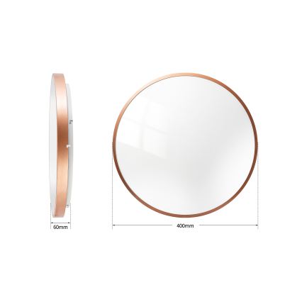 BRILAGI - LED dimmbare Deckenleuchte GLASS POOL DOUBLE LED/48W/230V Ø 40 cm kupferfarben + Fernbedienung