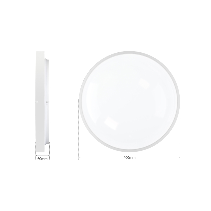 Brilagi - Dimmbares LED-Deckenlicht GLASS POOL DOUBLE LED/48W/230V 3000-6000K 40 cm weiß + Fernbedienung