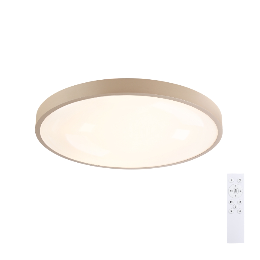 Brilagi - Dimmbare LED-Deckenleuchte GLASS POOL DOUBLE LED/60W/230V 3000-6000K 50 cm beige + Fernbedienung