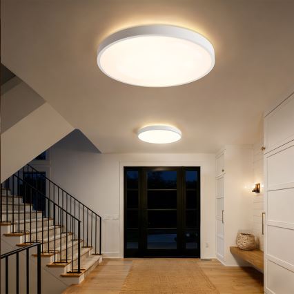 Brilagi - Dimmbare LED-Deckenleuchte GLASS POOL DOUBLE LED/80W/230V 3000-6000K 60 cm weiß + Fernbedienung