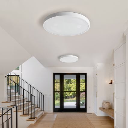 Brilagi - Dimmbare LED-Deckenleuchte GLASS POOL DOUBLE LED/80W/230V 3000-6000K 60 cm weiß + Fernbedienung