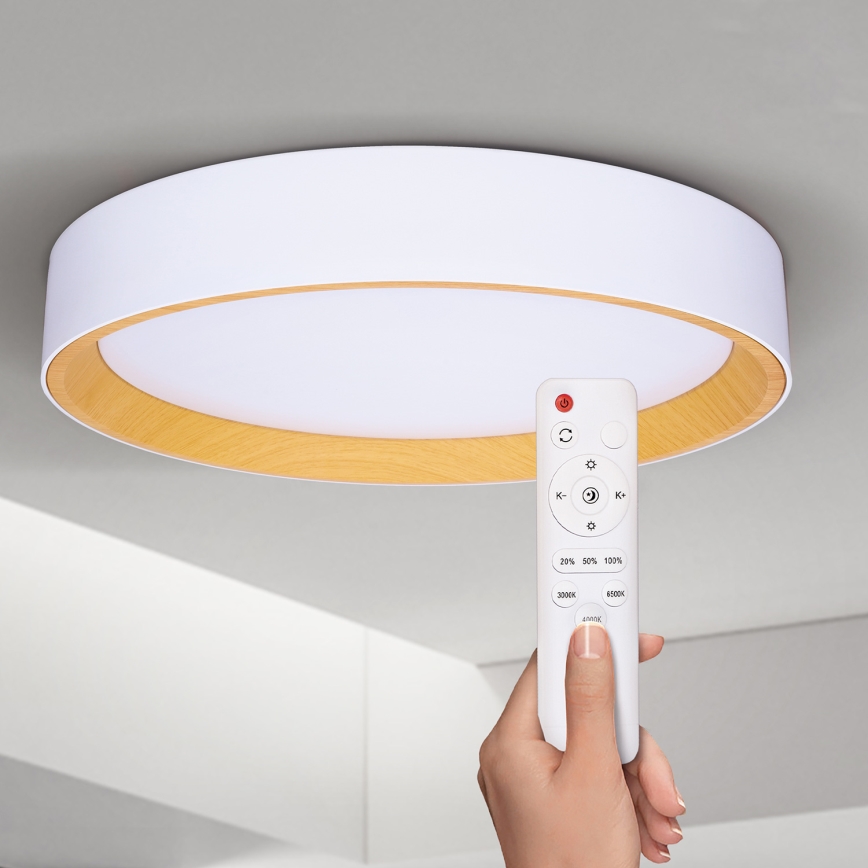 Brilagi - Dimmbare LED-Deckenleuchte LARIOS LED/48W/230V 3000-6500K ø 39 cm weiß + Fernbedienung