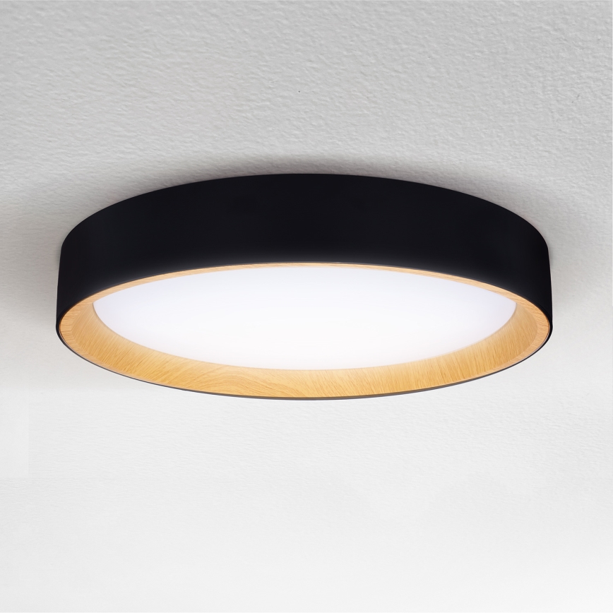 Brilagi - Dimmbare LED-Deckenleuchte LARIOS LED/60W/230V 3000-6500K ø 49 cm schwarz + Fernbedienung