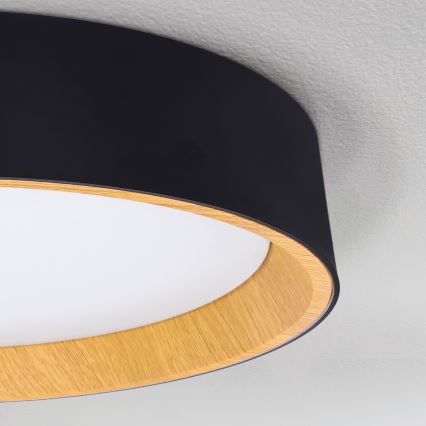 Brilagi - Dimmbare LED-Deckenleuchte LARIOS LED/60W/230V 3000-6500K ø 49 cm schwarz + Fernbedienung