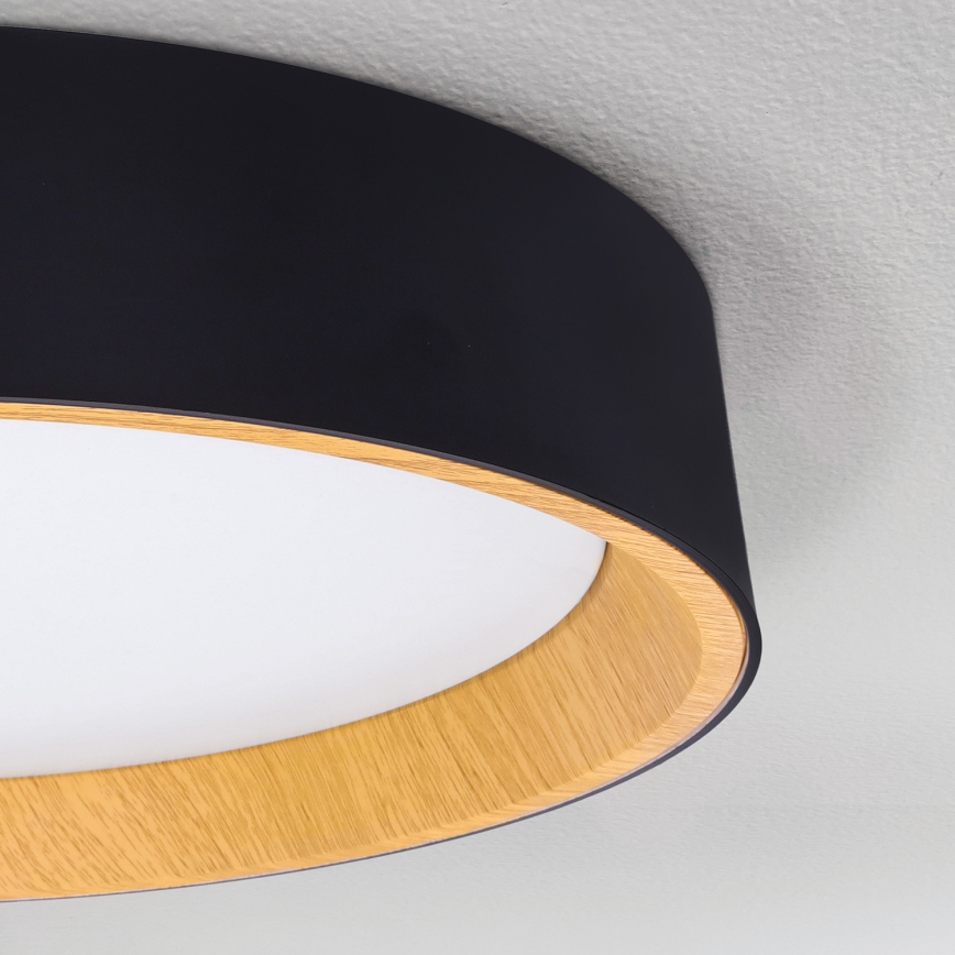 Brilagi - Dimmbare LED-Deckenleuchte LARIOS LED/60W/230V 3000-6500K ø 49 cm schwarz + Fernbedienung