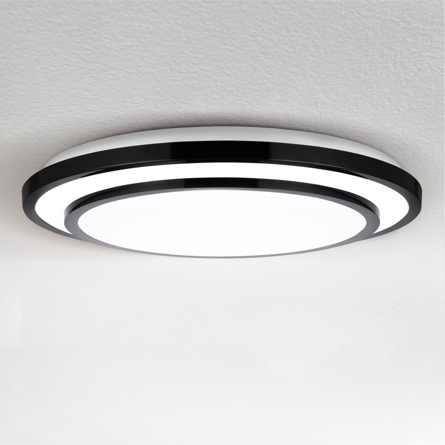 Brilagi - Dimmbare LED-Deckenleuchte LUCIANO LED/48W/230V 3000-6500K ø 39 cm schwarz + Fernbedienung