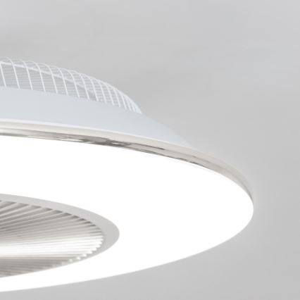Brilagi - Dimmbare LED-Leuchte mit Ventilator AURA LED/38W/230V 3000-6000K silbern + Fernbedienung
