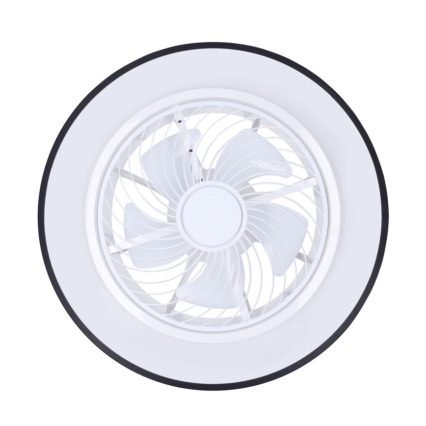 Brilagi - Dimmbare LED-Deckenleuchte mit Ventilator LED/30W/230V 3000-6500K schwarz + Fernbedienung