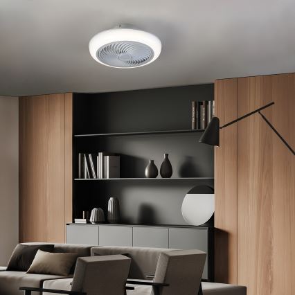 Brilagi - Dimmbare LED-Deckenleuchte mit Ventilator LED/30W/230V 3000-6500K weiß + Fernbedienung