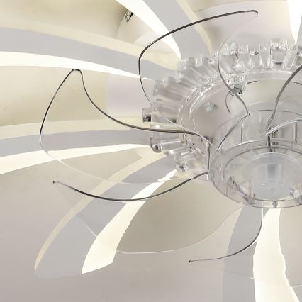 Brilagi - Dimmbare LED-Deckenleuchte mit Ventilator LED/50W/230V 3000-6500K weiß + Fernbedienung