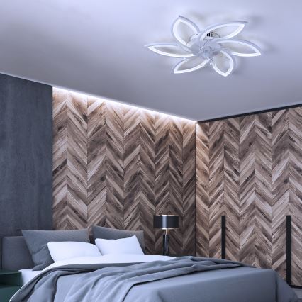 Brilagi - Dimmbare LED-Deckenleuchte mit Ventilator LED/50W/230V 3000-6500K weiß + Fernbedienung