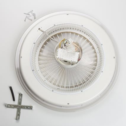 Brilagi - Dimmbare LED-Leuchte mit Ventilator RONDA LED/48W/230V 3000-6000K weiß + Fernbedienung