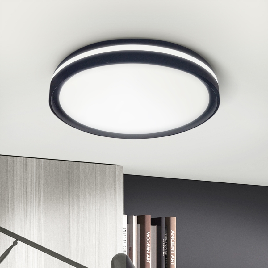 Brilagi - LED Dimmbare Deckenleuchte NAOMI LED/48W/230V 3000-6500K Ø 39 cm schwarz + Fernbedienung