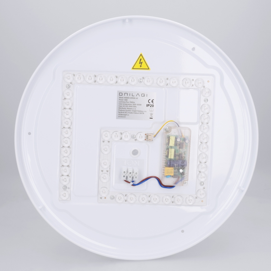 Brilagi - LED Dimmbare Deckenleuchte NAOMI LED/48W/230V 3000-6500K Ø 39 cm schwarz + Fernbedienung