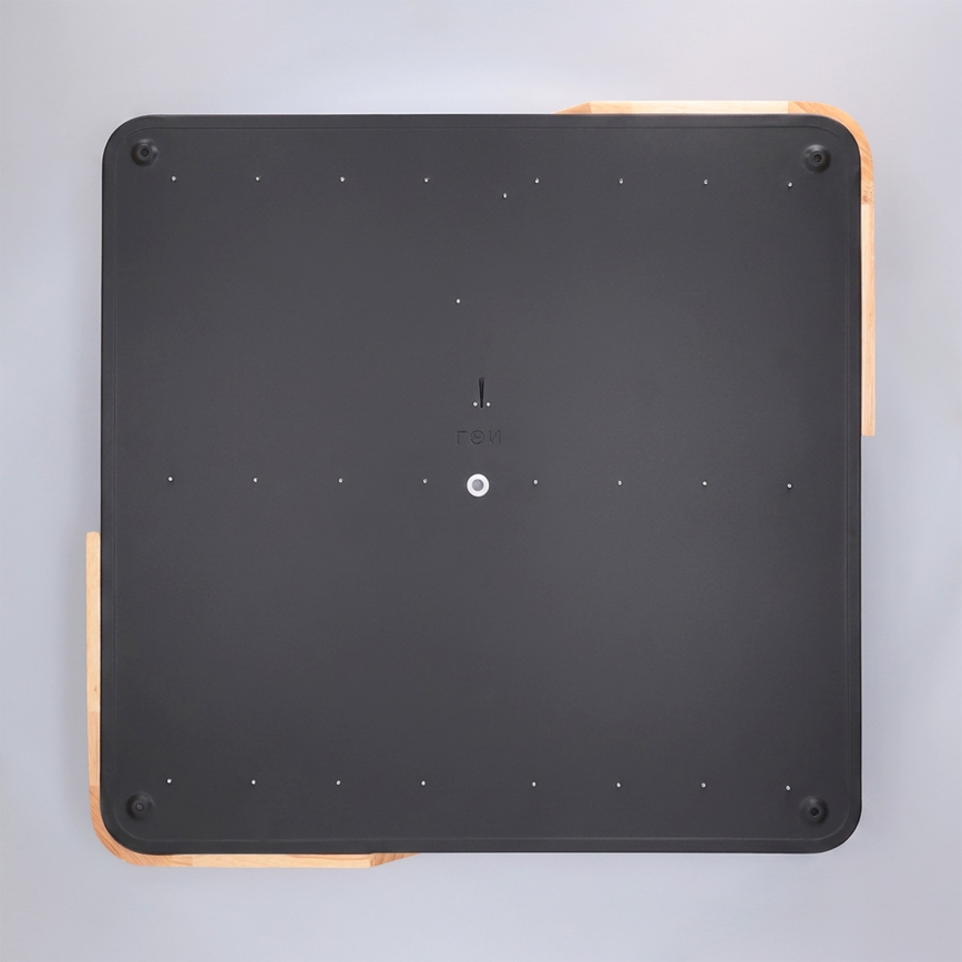Brilagi - Dimmbare LED-Deckenleuchte PILANA LED/48W/230V 3000-6500K Eiche/Schwarz 56x56 cm + Fernbedienung