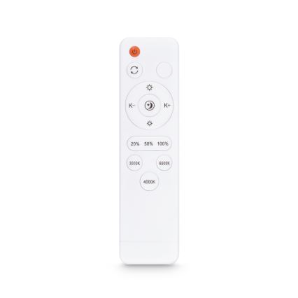 Brilagi - LED-dimmbare Deckenleuchte PILANA LED/48W/230V 3000-6500K Eiche/Weiß 42x42 cm + Fernbedienung