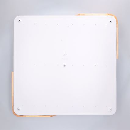 Brilagi - LED-dimmbare Deckenleuchte PILANA LED/60W/230V 3000-6500K Eiche/Weiß 56x56 cm + Fernbedienung