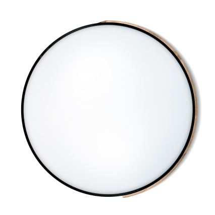 Brilagi - LED-dimmbare Deckenleuchte PILANA LED/72W/230V 3000-6500K Eiche/Schwarz Durchmesser 80 cm + Fernbedienung