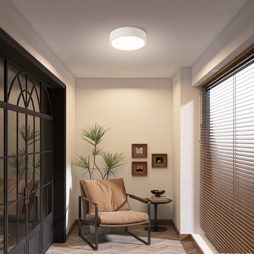 Brilagi - POOL dimmbare LED-Deckenleuchte LED/18W/230V 3000-6000K 20 cm bílá + Fernbedienung