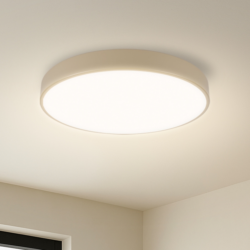 Brilagi - POOL dimmbare LED-Deckenleuchte 48W/230V 3000–6000K Ø 40 cm beige + Fernbedienung