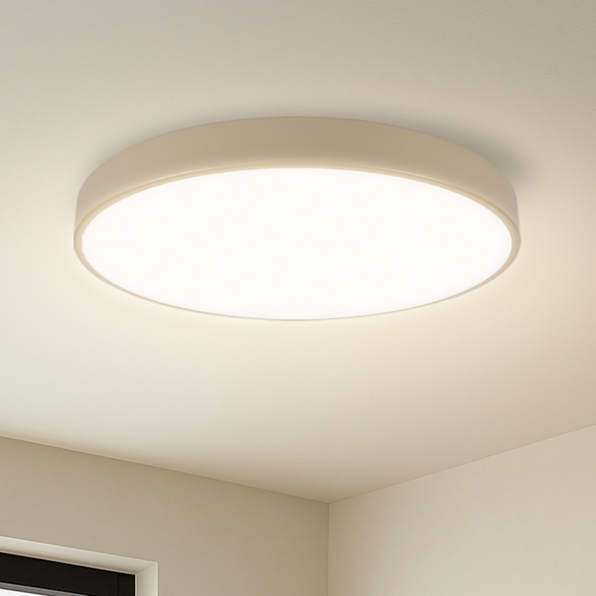 Brilagi - LED-dimmbare Deckenleuchte POOL LED/60W/230V 3000-6000K Durchmesser 50 cm beige + Fernbedienung