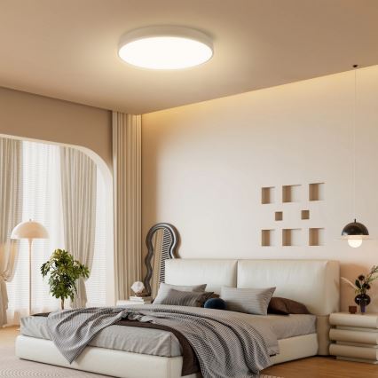 Brilagi - LED-dimmbare Deckenleuchte POOL LED/60W/230V 3000-6000K Durchmesser 50 cm beige + Fernbedienung