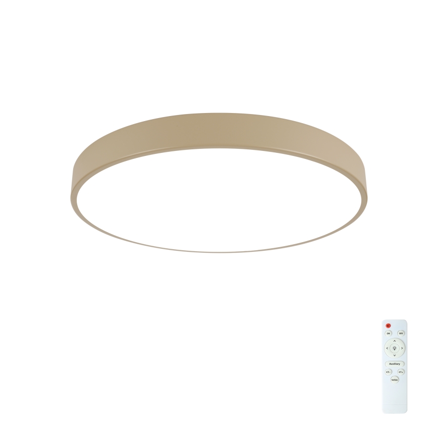 Brilagi - LED-dimmbare Deckenleuchte POOL LED/60W/230V 3000-6000K Durchmesser 50 cm beige + Fernbedienung