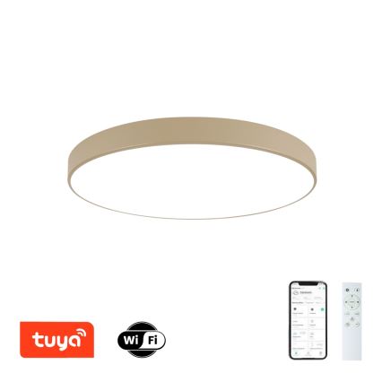 Brilagi - Dimmbare LED-Deckenleuchte POOL SMART LED/100W/230V 3000-6000K 80 cm beige Wi-Fi Tuya + Fernbedienung