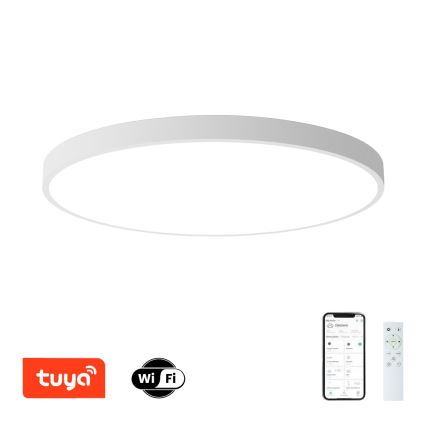 Brilagi - LED-dimmbare Deckenleuchte POOL SMART LED/180W/230V 3000-6000K Ø 120 cm Wi-Fi Tuya weiß + Fernbedienung