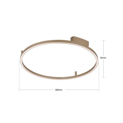 Brilagi - LED-dimmbare Deckenleuchte PORTOFINO LED/60W/230V 3000-6000K Ø 80 cm beige + Fernbedienung