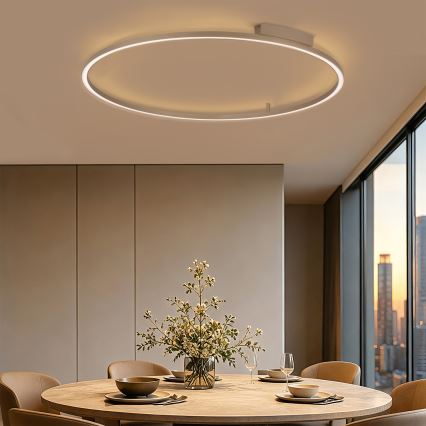 Brilagi - LED-dimmbare Deckenleuchte PORTOFINO LED/85 W/230 V 3000–6000 K Ø 120 cm beige + Fernbedienung
