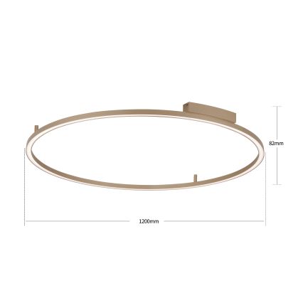 Brilagi - LED-dimmbare Deckenleuchte PORTOFINO LED/85 W/230 V 3000–6000 K Ø 120 cm beige + Fernbedienung