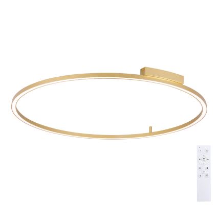 Brilagi - dimmbare LED-Deckenleuchte PORTOFINO LED/85W/230V 3000-6000K Ø 120 cm goldfarben + Fernbedienung
