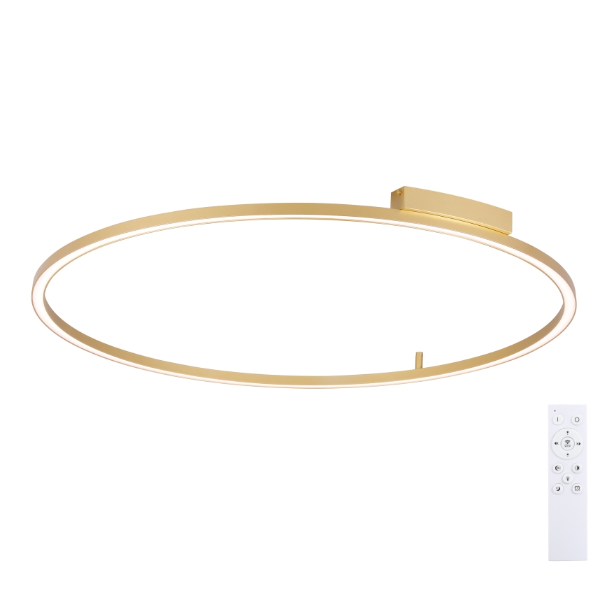 Brilagi - dimmbare LED-Deckenleuchte PORTOFINO LED/85W/230V 3000-6000K Ø 120 cm goldfarben + Fernbedienung
