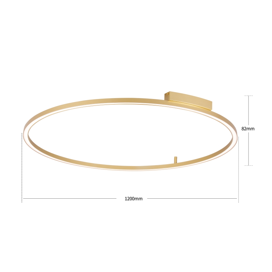 Brilagi - dimmbare LED-Deckenleuchte PORTOFINO LED/85W/230V 3000-6000K Ø 120 cm goldfarben + Fernbedienung