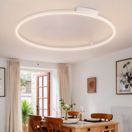 Brilagi - LED-dimmbare Deckenleuchte PORTOFINO LED/85W/230V 3000-6000K Ø 120 cm weiß + Fernbedienung