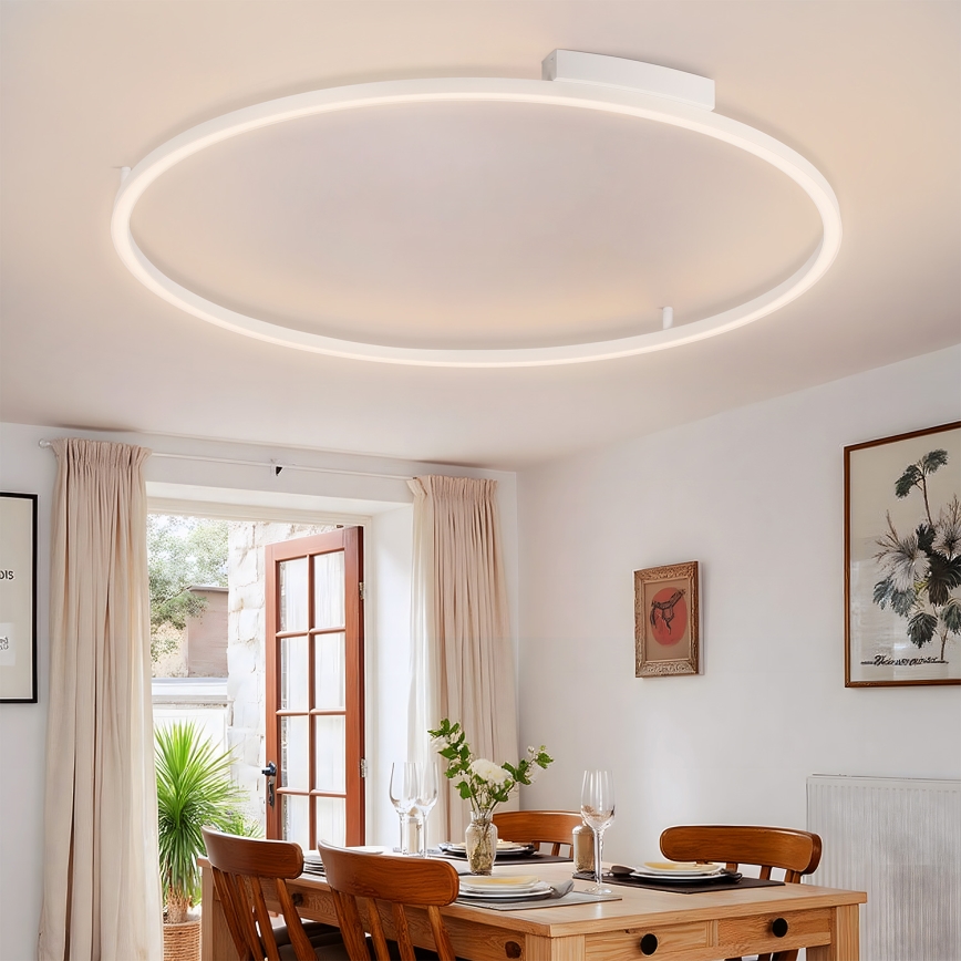 Brilagi - LED-dimmbare Deckenleuchte PORTOFINO LED/85W/230V 3000-6000K Ø 120 cm weiß + Fernbedienung