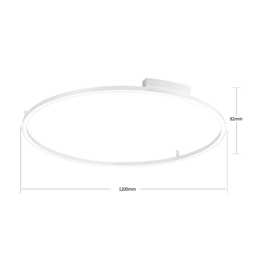 Brilagi - LED-dimmbare Deckenleuchte PORTOFINO LED/85W/230V 3000-6000K Ø 120 cm weiß + Fernbedienung